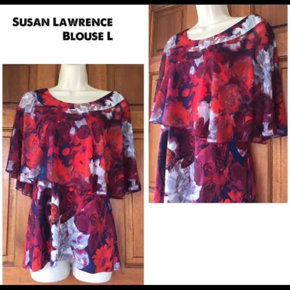 Susan Lawrence Maternity or regular blouse. Large